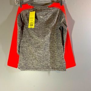 Heather Colorblock Soft Gym T-shirt -Gray Xs